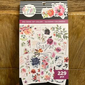 Seasons of Color Happy Planner New and UnusedSticker Book